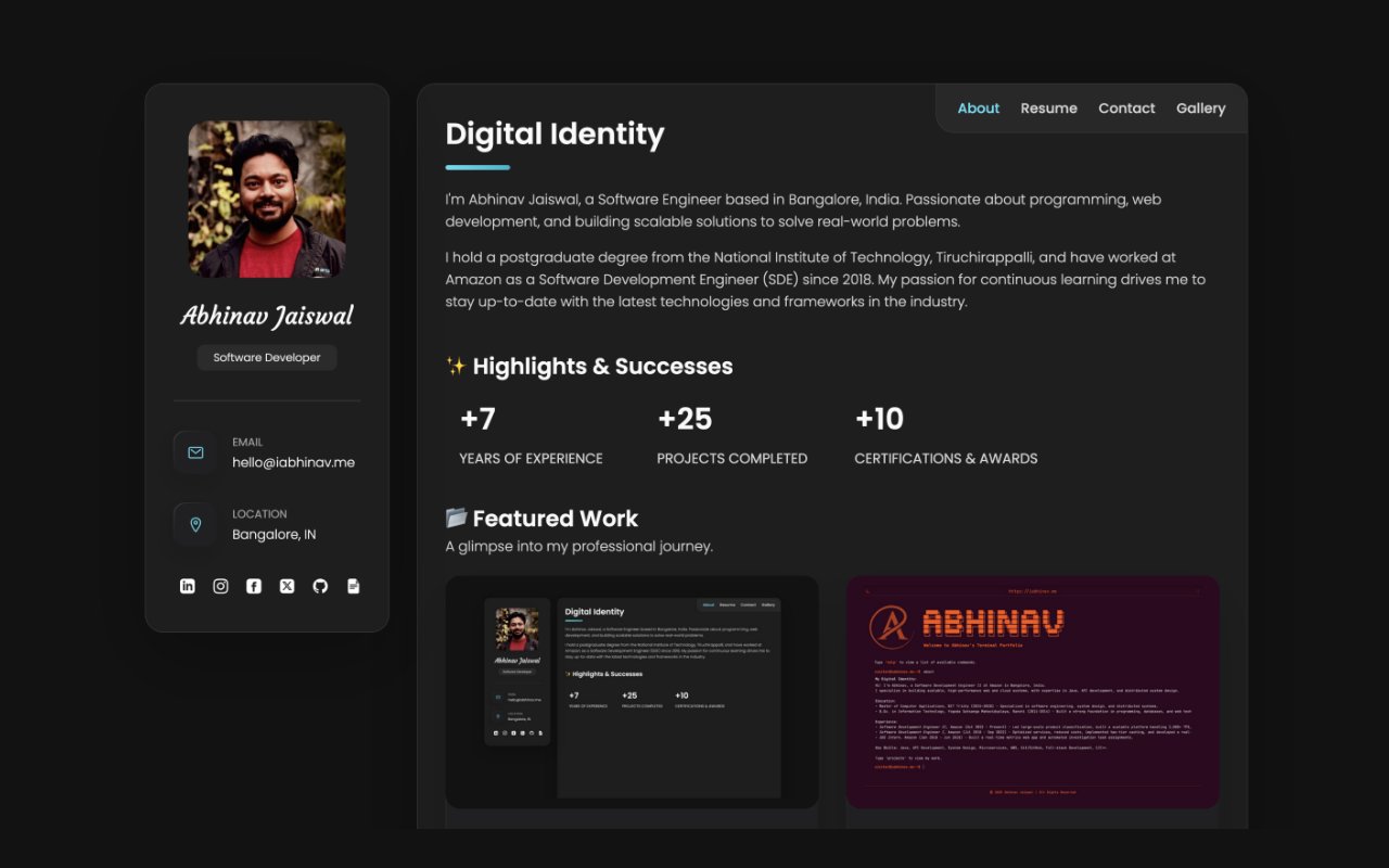 Abhinav Jaiswal Portfolio Website